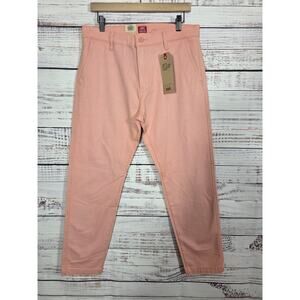 Levi's XX Chino Standard Taper Pants Men's 32x30 Pink/Salmon Stretch NWT